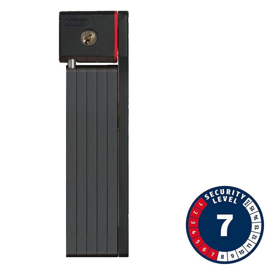 Abus, Bordo uGrip 5700 SH, Folding Lock, Key, 80cm, 2.6', 5mm, Black - EMOTO Supply Co. - Accessories - HLC