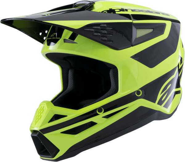 ALPINESTARS SM3 HEAT HELMET YELLOW FLUO/BLACK GLOSSY | EMOTO
