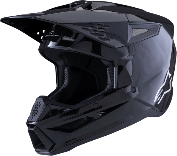 ALPINESTARS SM3 SOLID HELMET BLACK GLOSSY | EMOTO Supply Co.