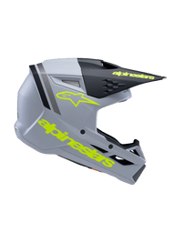 ALPINESTARS SM3 YOUTH RADIUM HELMET GRY/BLK/YLW FLUO MATTE