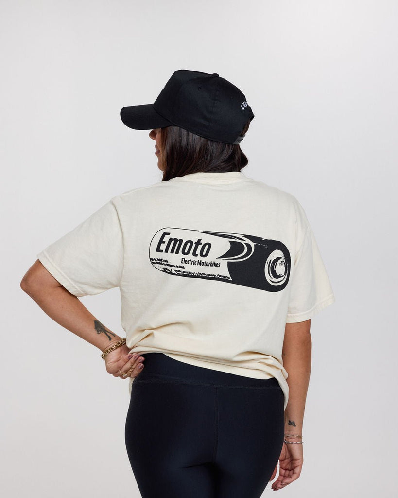 Battery Tee - Ivory - EMOTO Supply Co. - Apparel - EMOTO Supply Co.