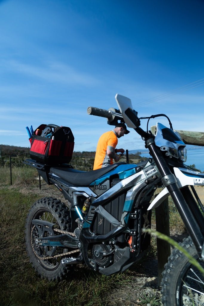 EBMX Cargo Rack for SurRon Ultra Bee - EMOTO Supply Co. - Cargo - Charged Powersports