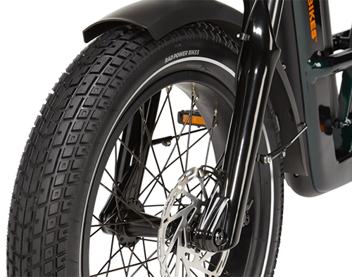 All-Terrain Tires & Hydraulic Disc Brakes