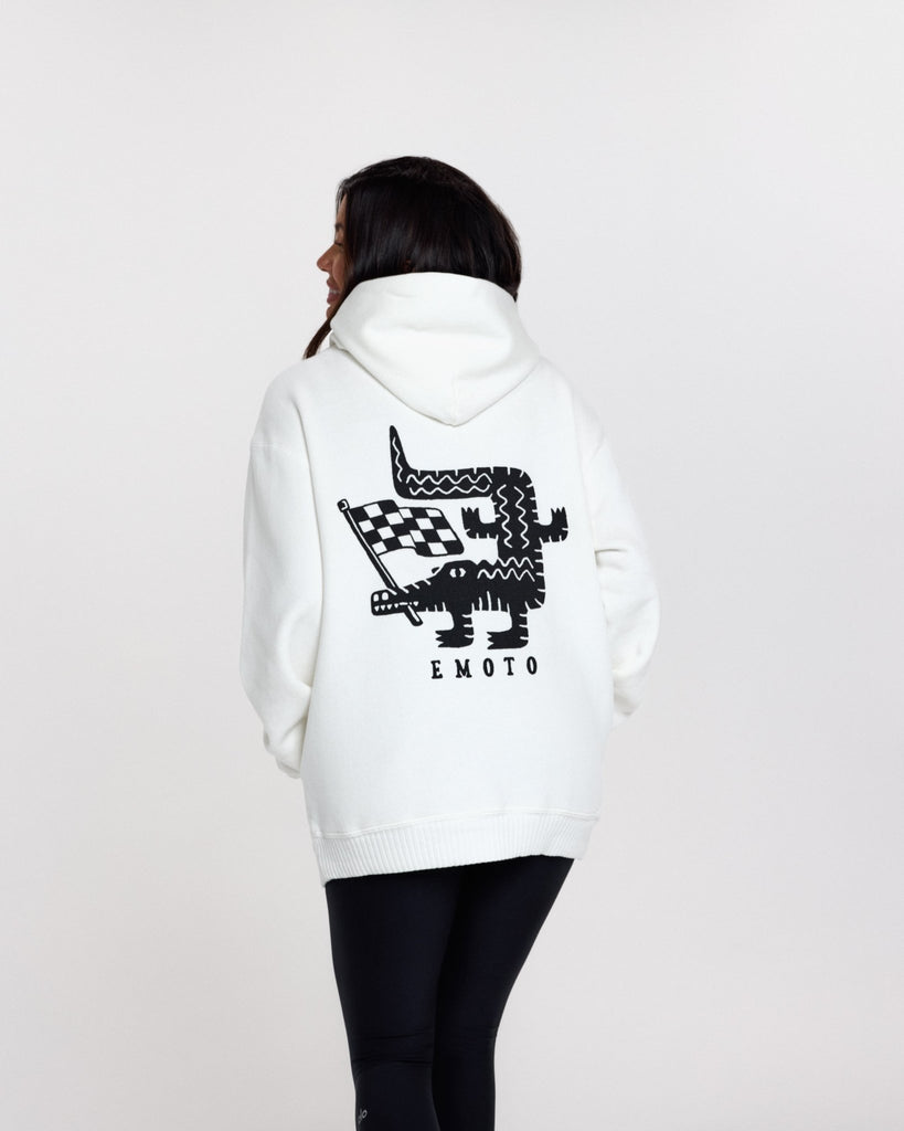 Gator Hoodie - White - EMOTO Supply Co.