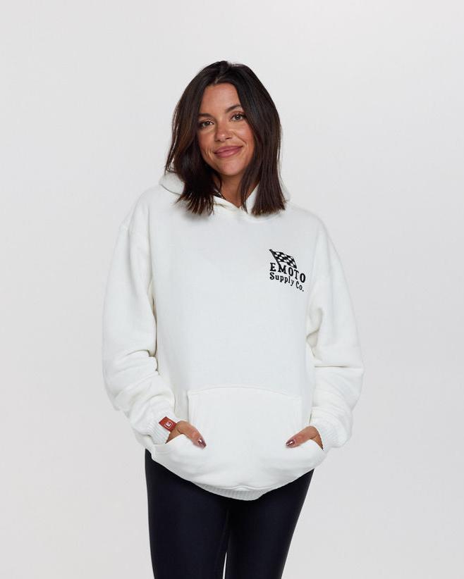 Gator Hoodie - White - EMOTO Supply Co.