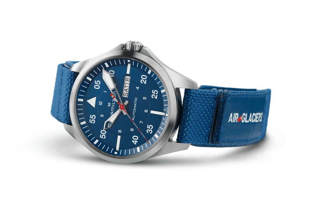 Khaki Aviation Pilot Day Date Auto - Air - Glaciers Edition - EMOTO Supply Co. - Essential accessories - Hamilton