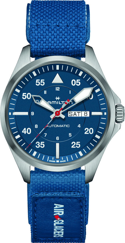 Khaki Aviation Pilot Day Date Auto - Air - Glaciers Edition - EMOTO Supply Co. - Essential accessories - Hamilton