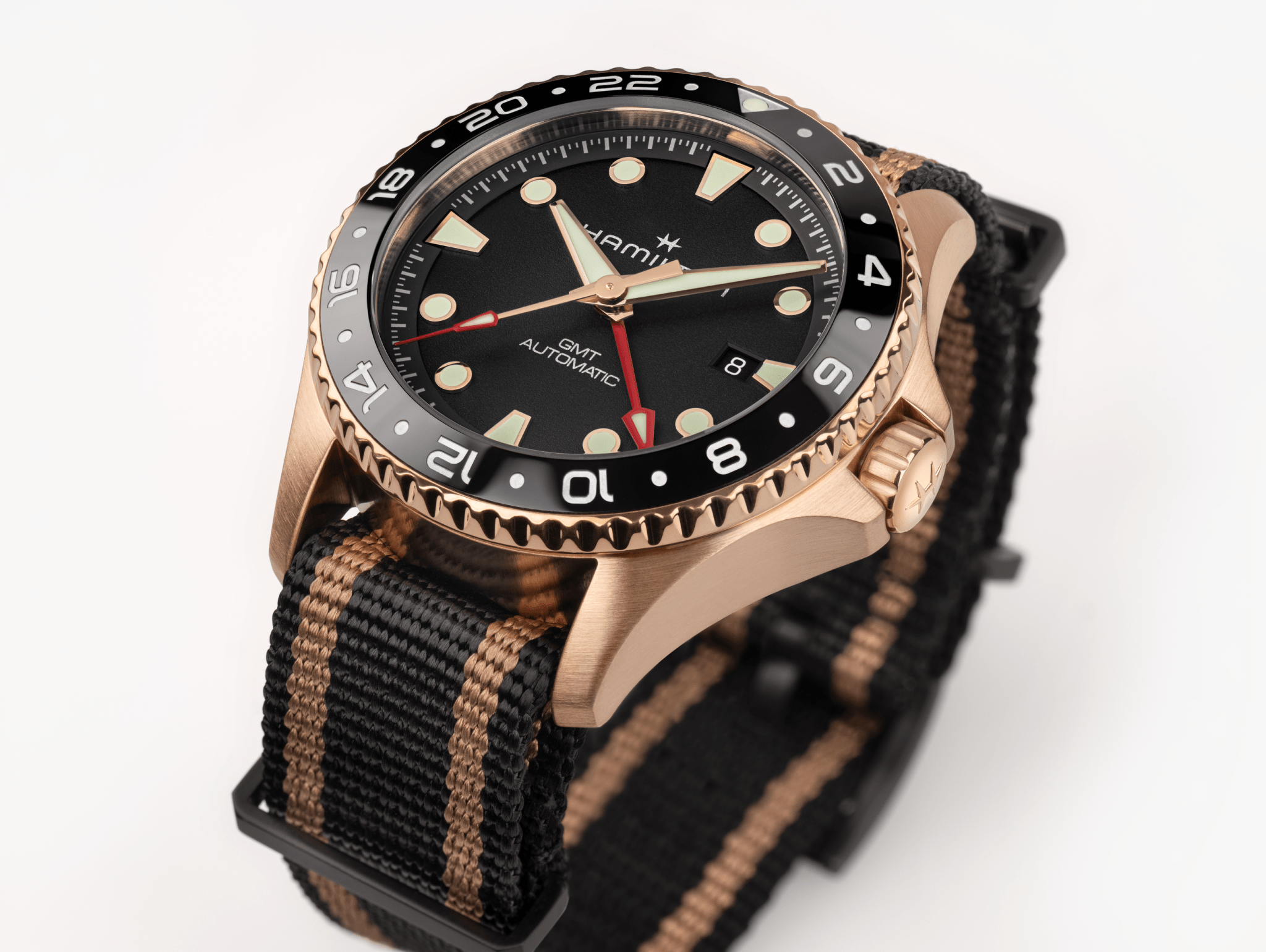 Khaki Navy Scuba Automatic GMT 43mm Bronze | EMOTO Supply Co.