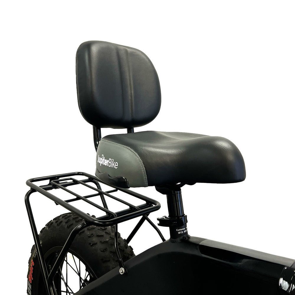 LARGE BICYCLE SEAT W/ BACKREST FOR ALL JUPITERBIKES LARGE BICYCLE SEAT W/ BACKREST FOR ALL JUPITERBIKES