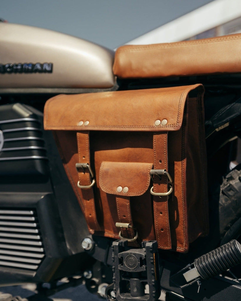 Leather Saddle Bag - EMOTO Supply Co.