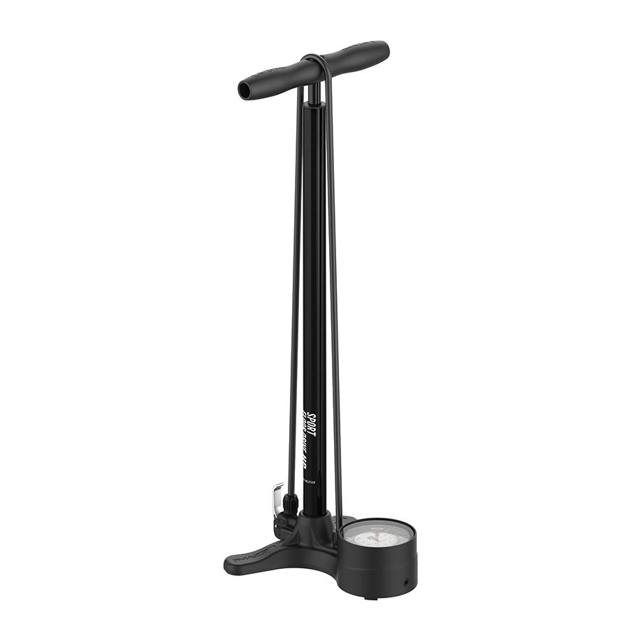 Lezyne, Sport Floor Drive, Floor Pump, Dual Valve Head, 220psi, Black - EMOTO Supply Co. - Accessories - HLC