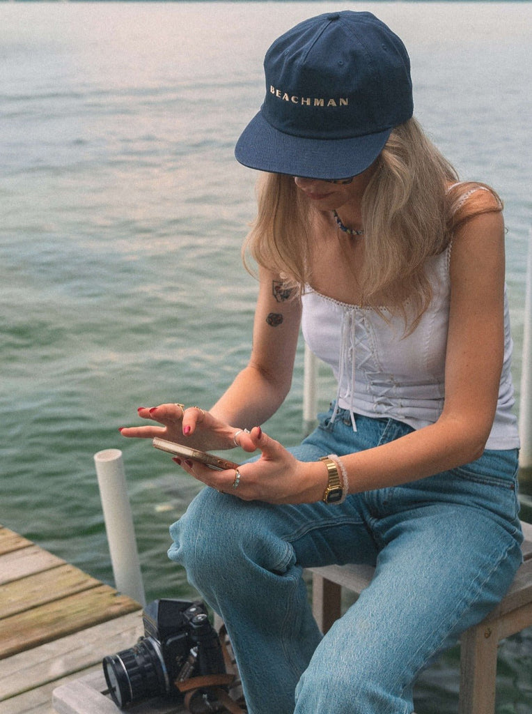 Navy Beach Cap - EMOTO Supply Co. - Beachman