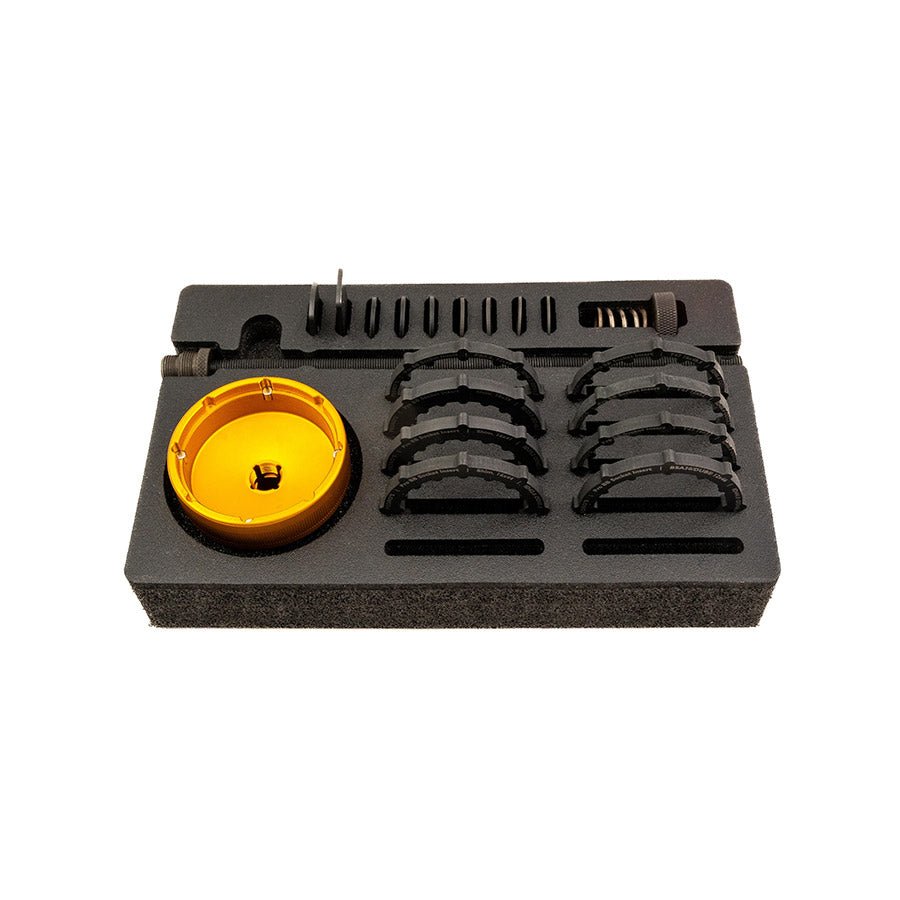 Pedros, Pro BB Socket, Bottom Bracket Tool, Shimano 16x44, Shimano 16x41, Shimano 16x39, BSA30/DUB 12x46, T47 16x52, T47 12x52, T47 16x48.5, & Prax. 12x49, Set - EMOTO Supply Co.