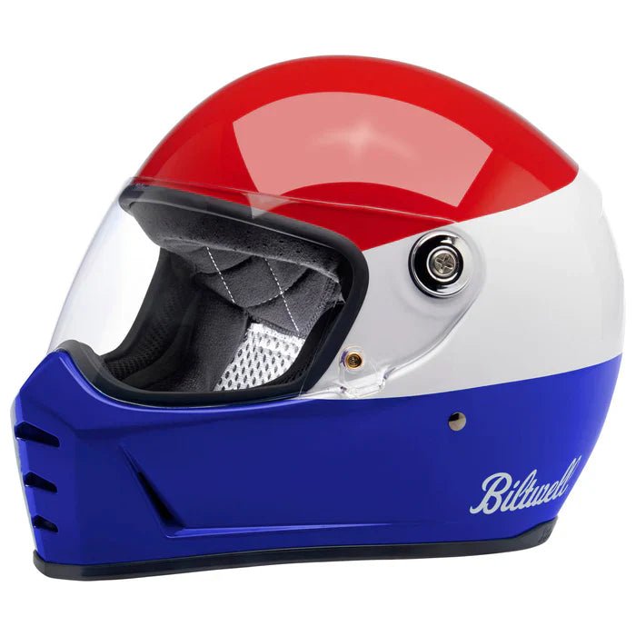 Red White Blue Lane Splitter - EMOTO Supply Co. - Helmet - Biltwell