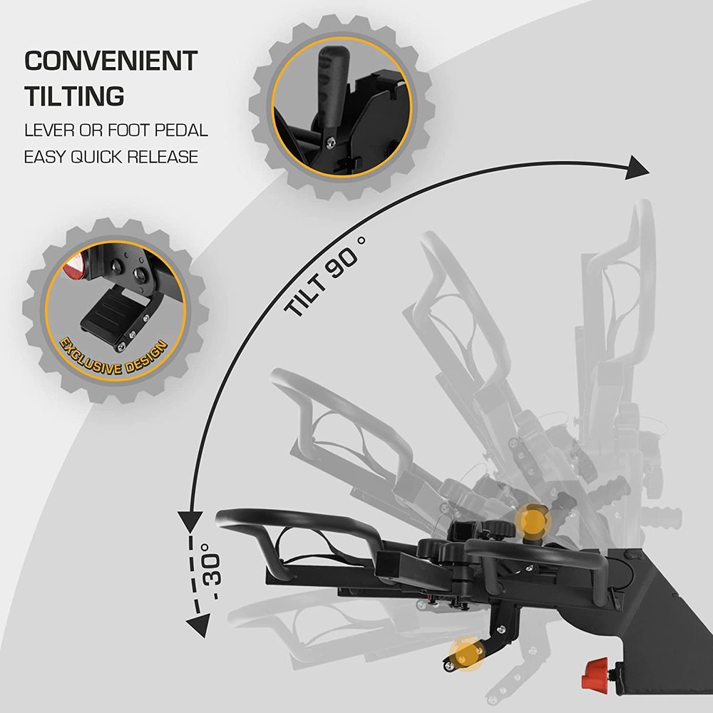 RUGGED DUAL EBIKE CARRYING RACK HITCH MOUNTED - EMOTO Supply Co.