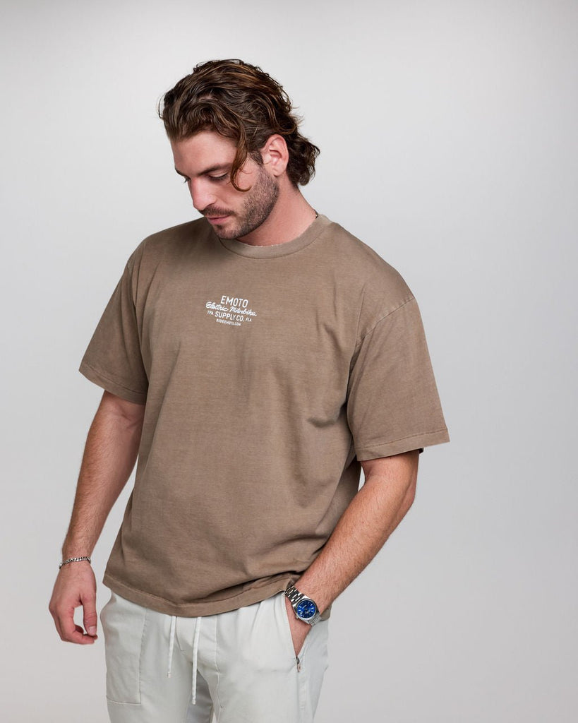 Tire Tee - Brown - EMOTO Supply Co.