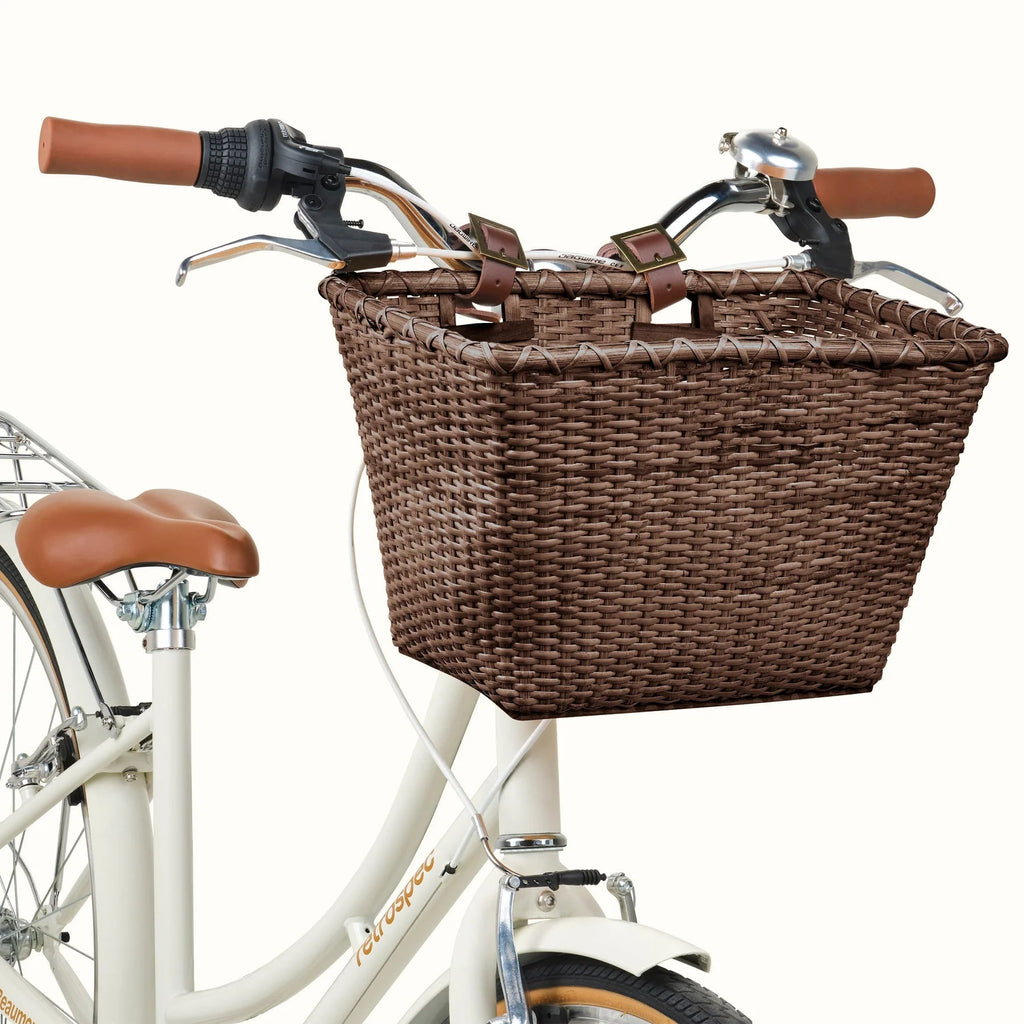 Toto Handwoven Cane Bike Basket - EMOTO Supply Co. - Accesories - Retrospec