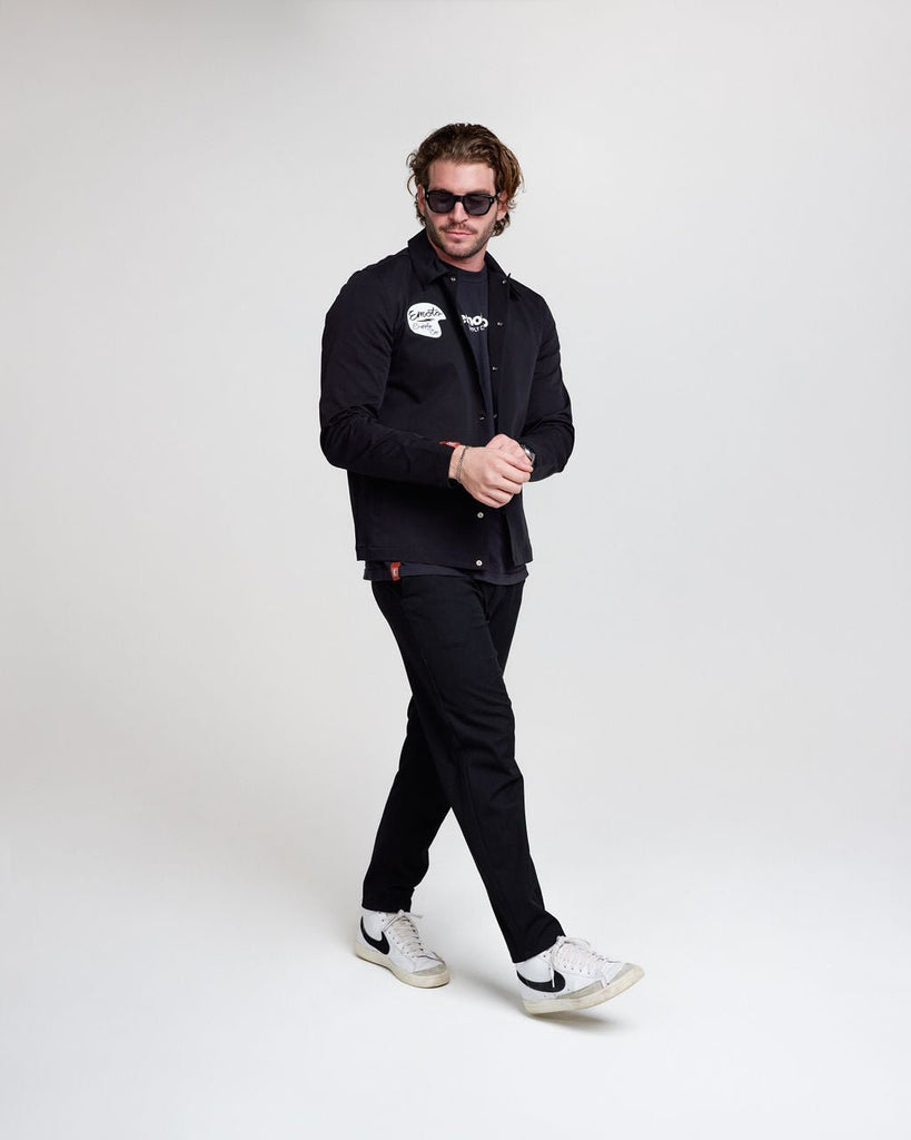 Varsity Jacket - Black - EMOTO Supply Co. - Apparel - EMOTO Supply Co.